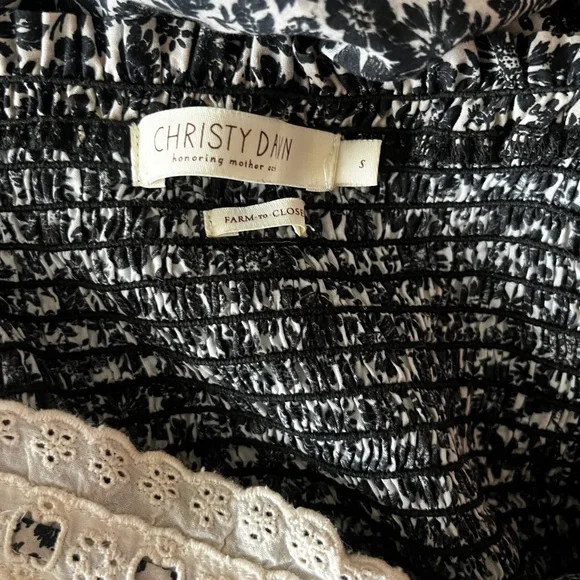Christy Dawn Emma Dress | Daisy Black | Size S - Picture 6 of 8
